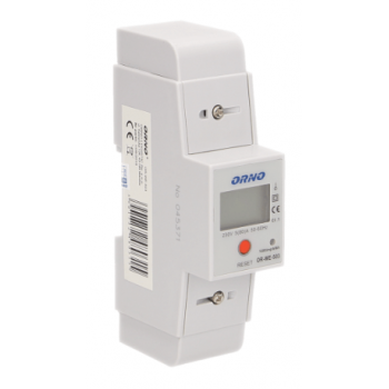 1-FAZOWY WSKAŹNIK ZUŻYCIA ENERGII ELEKTRYCZNEJ ORNO OR-WE-503 80A + WSKAŹNIK + WYJŚCIE IMPULSOWE